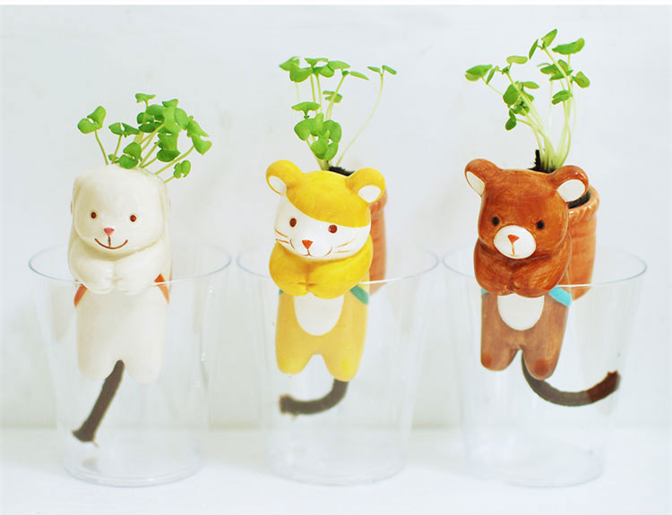 Free-shipping-3Pieces-Novelty-Funny-Self-Watering-Tail-Planters-font-b-Animal-b-font-Planters-Bear